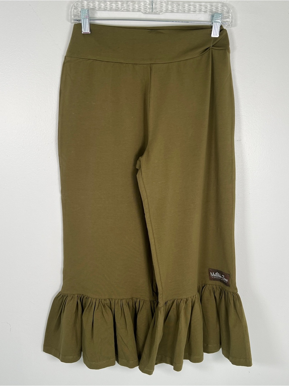 NWT! Matilda Jane Olive Ruffle Hem Women's Pants Size M